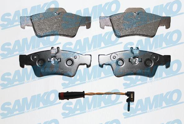 Samko 5SP1232A - Тормозные колодки, дисковые, комплект www.autospares.lv