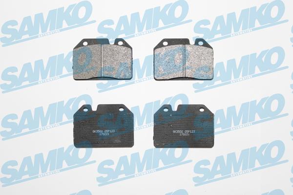 Samko 5SP123 - Brake Pad Set, disc brake www.autospares.lv