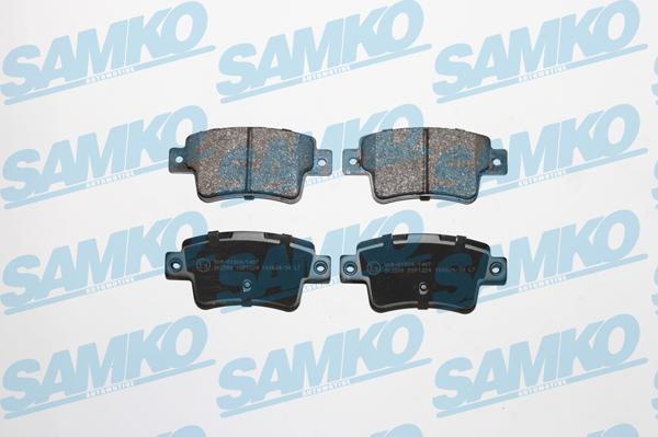 Samko 5SP1224 - Тормозные колодки, дисковые, комплект www.autospares.lv