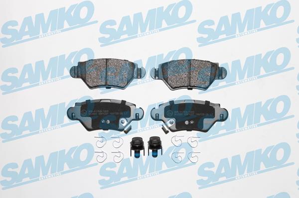 Samko 5SP1227 - Тормозные колодки, дисковые, комплект www.autospares.lv