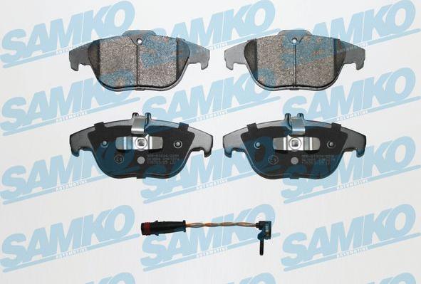 Samko 5SP1274A - Bremžu uzliku kompl., Disku bremzes www.autospares.lv