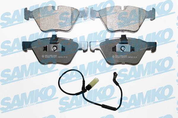 Samko 5SP1271A - Bremžu uzliku kompl., Disku bremzes www.autospares.lv