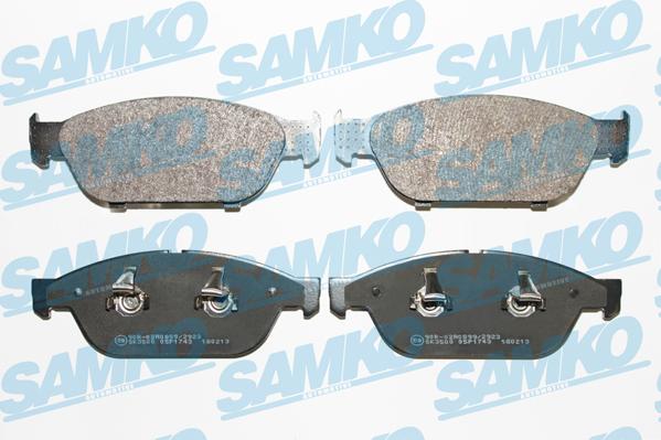 Samko 5SP1743 - Bremžu uzliku kompl., Disku bremzes www.autospares.lv