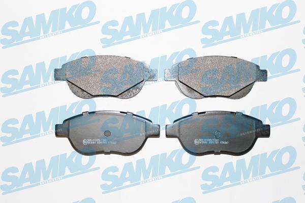 Samko 5SP1751 - Тормозные колодки, дисковые, комплект www.autospares.lv