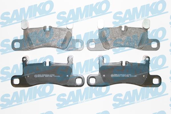 Samko 5SP1758 - Bremžu uzliku kompl., Disku bremzes www.autospares.lv