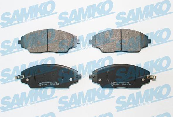 Samko 5SP1769 - Bremžu uzliku kompl., Disku bremzes autospares.lv