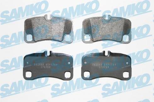 Samko 5SP1764 - Bremžu uzliku kompl., Disku bremzes autospares.lv