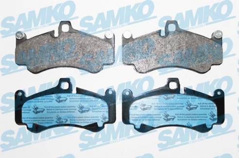 Samko 5SP1765 - Bremžu uzliku kompl., Disku bremzes www.autospares.lv