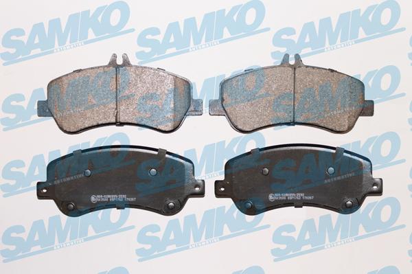 Samko 5SP1762 - Bremžu uzliku kompl., Disku bremzes www.autospares.lv