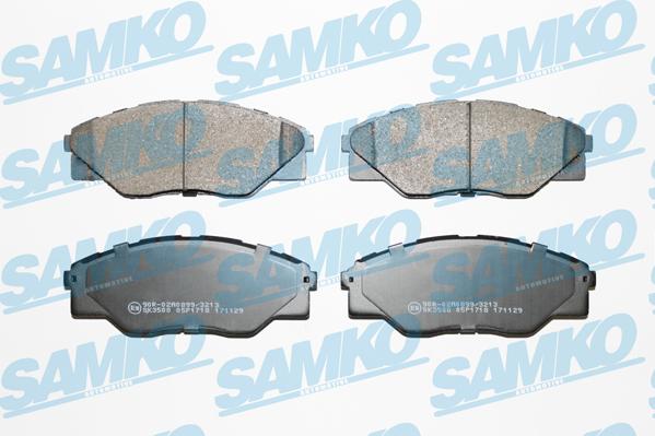 Samko 5SP1718 - Bremžu uzliku kompl., Disku bremzes www.autospares.lv