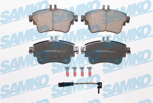 Samko 5SP1780A - Bremžu uzliku kompl., Disku bremzes www.autospares.lv