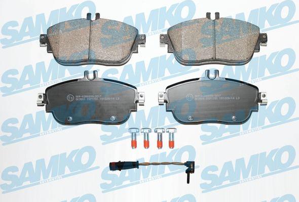 Samko 5SP1781A - Bremžu uzliku kompl., Disku bremzes www.autospares.lv