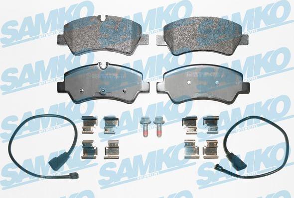 Samko 5SP1787A - Bremžu uzliku kompl., Disku bremzes www.autospares.lv