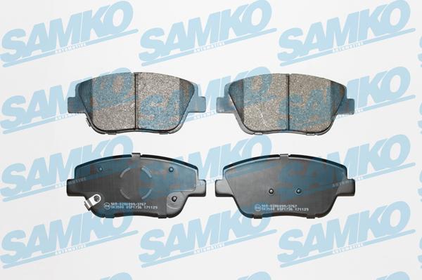 Samko 5SP1736 - Bremžu uzliku kompl., Disku bremzes www.autospares.lv