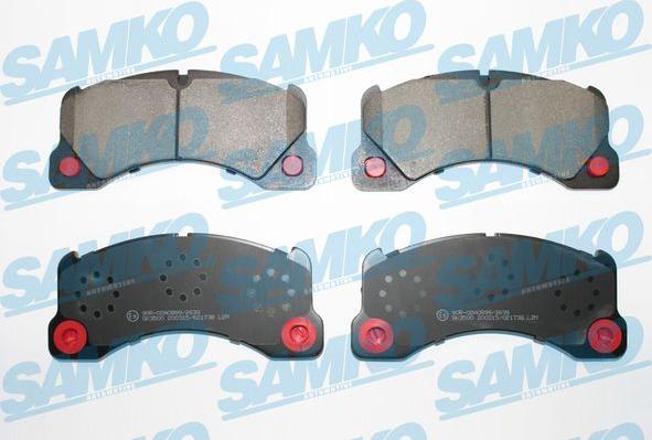 Samko 5SP1738 - Bremžu uzliku kompl., Disku bremzes www.autospares.lv