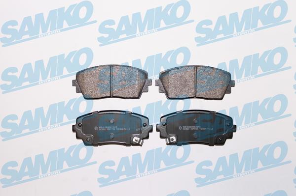 Samko 5SP1726 - Тормозные колодки, дисковые, комплект www.autospares.lv