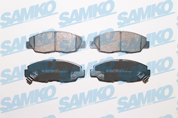 Samko 5SP1728 - Тормозные колодки, дисковые, комплект www.autospares.lv