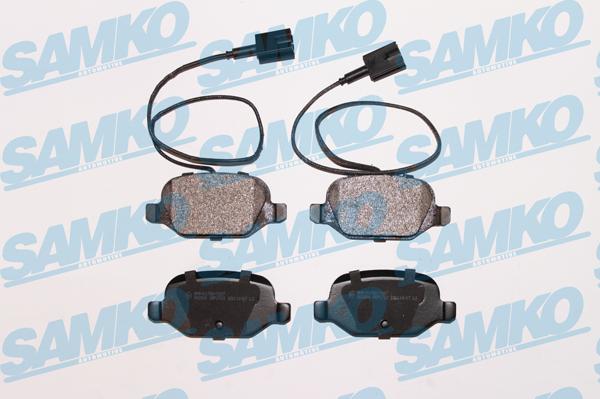 Samko 5SP1723 - Тормозные колодки, дисковые, комплект www.autospares.lv