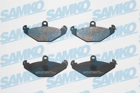 Samko 5SP890 - Bremžu uzliku kompl., Disku bremzes www.autospares.lv