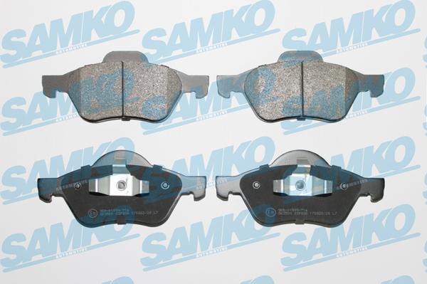 Samko 5SP898 - Тормозные колодки, дисковые, комплект www.autospares.lv