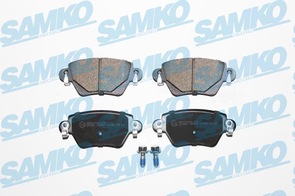 Samko 5SP897 - Тормозные колодки, дисковые, комплект www.autospares.lv