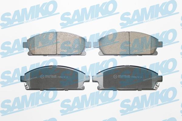 Samko 5SP846 - Тормозные колодки, дисковые, комплект www.autospares.lv