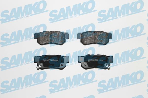 Samko 5SP848 - Тормозные колодки, дисковые, комплект www.autospares.lv