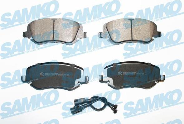 Samko 5SP842 - Bremžu uzliku kompl., Disku bremzes www.autospares.lv