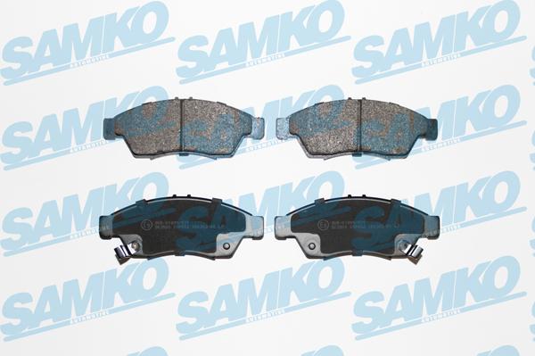 Samko 5SP852 - Тормозные колодки, дисковые, комплект www.autospares.lv