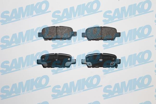 Samko 5SP857 - Тормозные колодки, дисковые, комплект www.autospares.lv