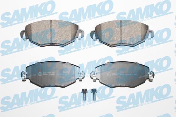 Samko 5SP865 - Brake Pad Set, disc brake www.autospares.lv