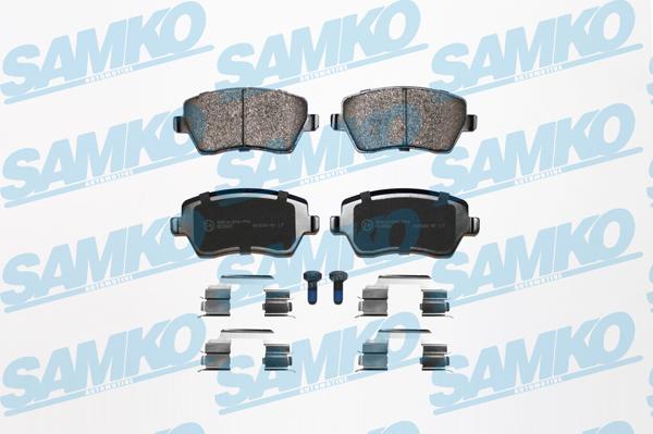 Samko 5SP867K - Brake Pad Set, disc brake www.autospares.lv