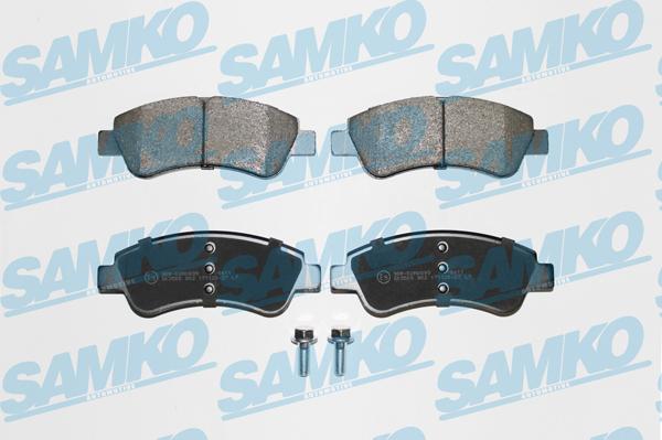 Samko 5SP802 - Тормозные колодки, дисковые, комплект www.autospares.lv