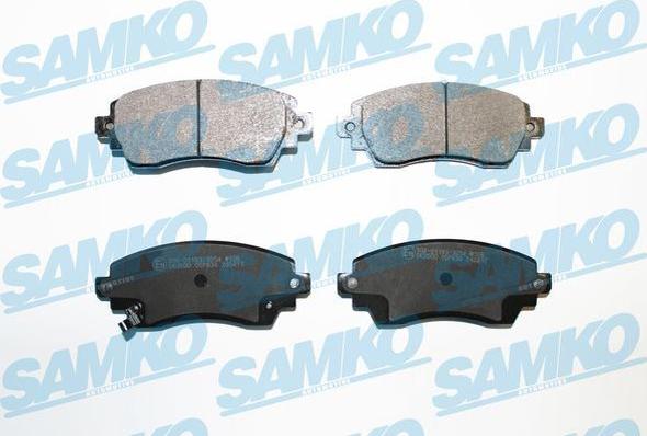 Samko 5SP834 - Тормозные колодки, дисковые, комплект www.autospares.lv