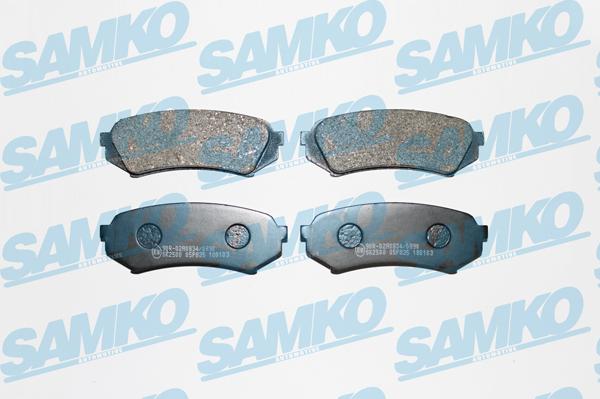 Samko 5SP835 - Brake Pad Set, disc brake www.autospares.lv