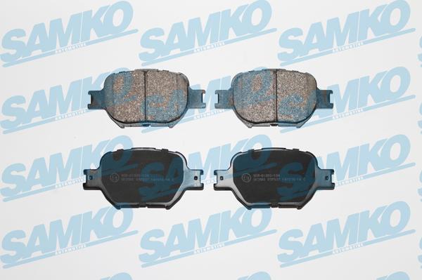 Samko 5SP837 - Тормозные колодки, дисковые, комплект www.autospares.lv