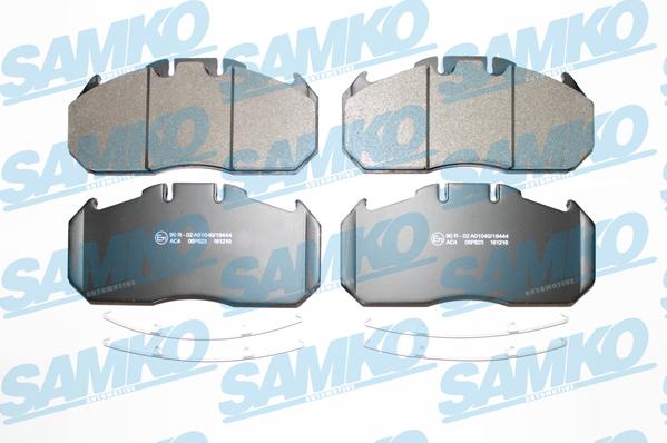 Samko 5SP823 - Bremžu uzliku kompl., Disku bremzes www.autospares.lv