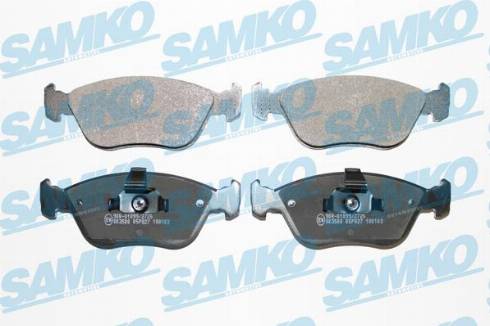 Samko 5SP827 - Bremžu uzliku kompl., Disku bremzes www.autospares.lv