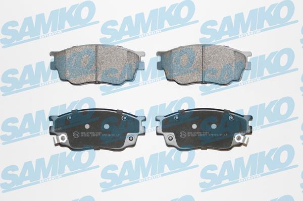 Samko 5SP877 - Тормозные колодки, дисковые, комплект www.autospares.lv