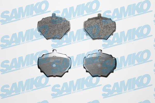 Samko 5SP392 - Тормозные колодки, дисковые, комплект www.autospares.lv