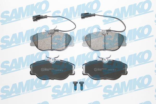 Samko 5SP344 - Тормозные колодки, дисковые, комплект www.autospares.lv