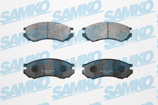 Samko 5SP354 - Bremžu uzliku kompl., Disku bremzes www.autospares.lv