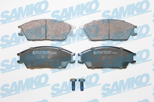 Samko 5SP364 - Тормозные колодки, дисковые, комплект www.autospares.lv