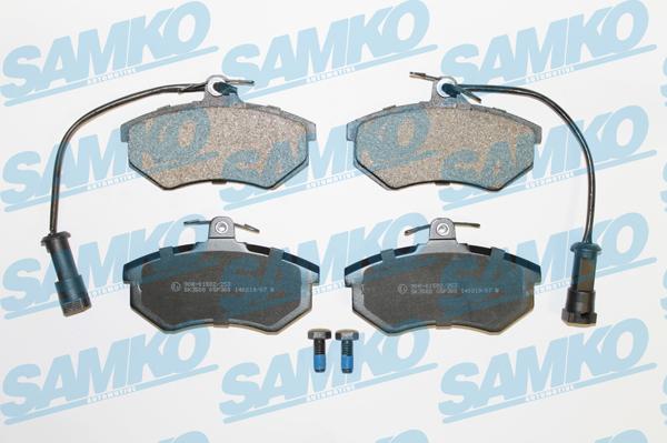 Samko 5SP300 - Тормозные колодки, дисковые, комплект www.autospares.lv