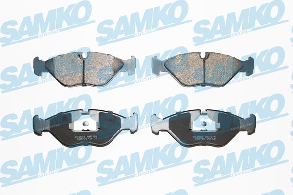 Samko 5SP310 - Bremžu uzliku kompl., Disku bremzes www.autospares.lv