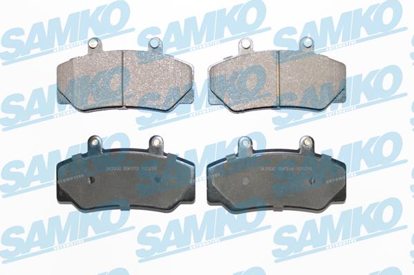 Samko 5SP318 - Тормозные колодки, дисковые, комплект www.autospares.lv