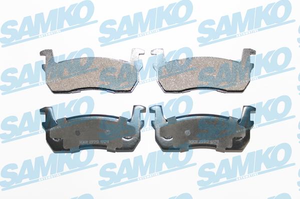 Samko 5SP313 - Тормозные колодки, дисковые, комплект www.autospares.lv