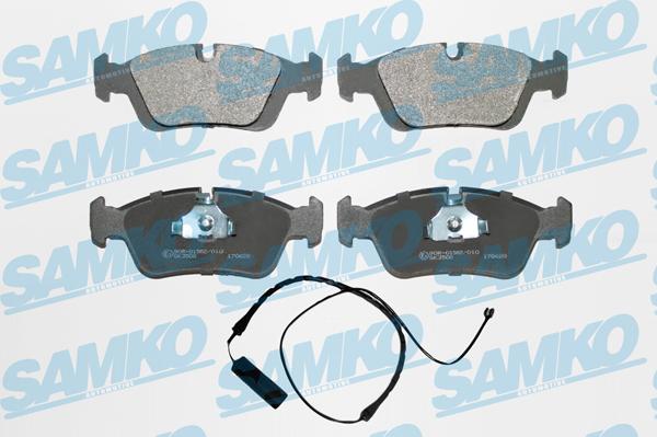 Samko 5SP331A - Тормозные колодки, дисковые, комплект www.autospares.lv