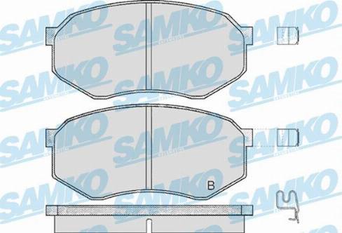 Samko 5SP374 - Тормозные колодки, дисковые, комплект www.autospares.lv