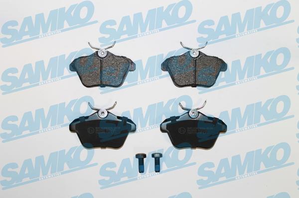 Samko 5SP298 - Тормозные колодки, дисковые, комплект www.autospares.lv